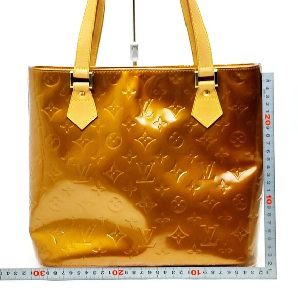 Louis Vuitton LV Hand Bag Houston Brown Vernis 360-053025 - Picture 2 of 13